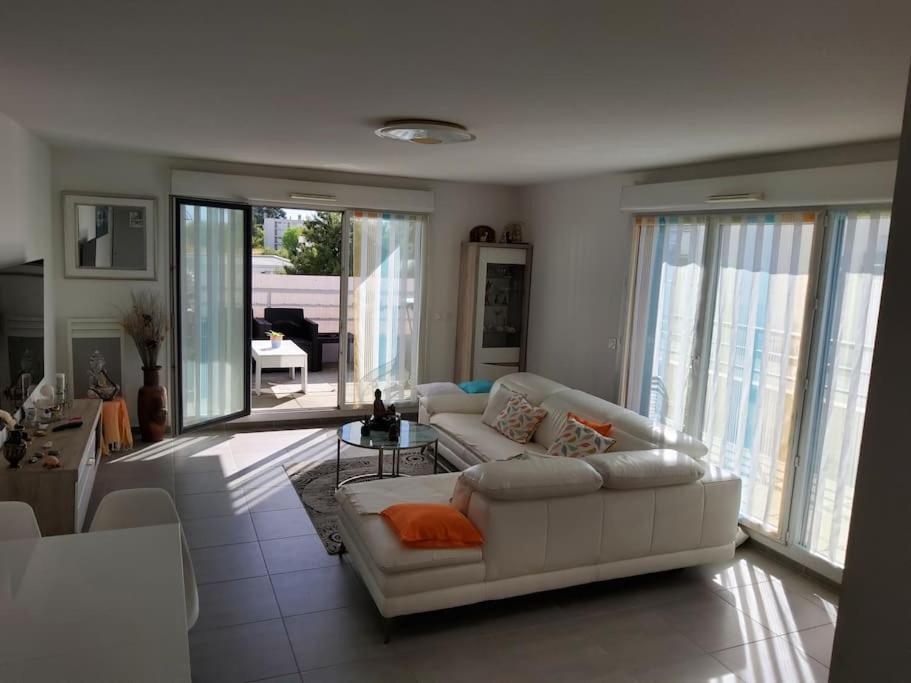 Magnifique Rooftop Duplex Climatise Familial, Aux Arceaux 蒙彼利埃 外观 照片